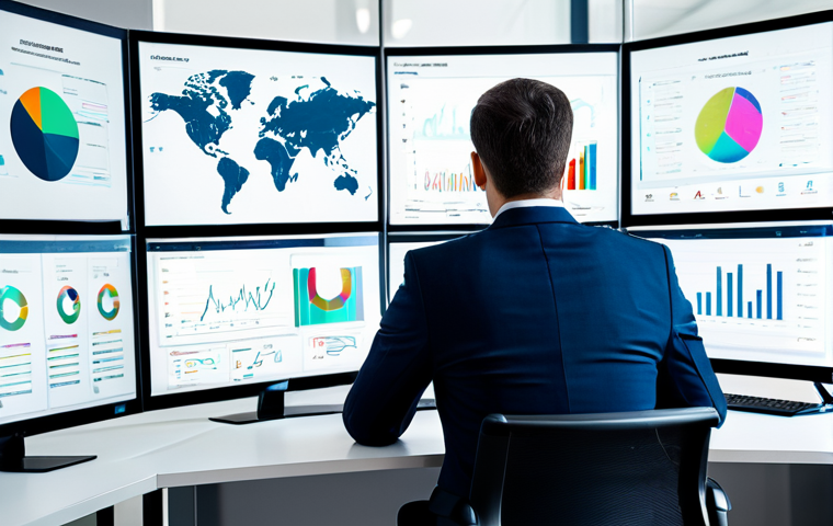 A professional data analyst in a modest business suit, seated at a modern desk, deeply focused on a large, transparent screen displaying intricate, colorful customer segmentation data visualizations. The analyst's expression shows intense concentration and an 'aha!' moment of discovery, highlighting hidden insights. The setting is a clean, brightly lit modern tech office with subtle futuristic design elements. fully clothed, appropriate attire, safe for work, perfect anatomy, correct proportions, natural pose, well-formed hands, proper finger count, natural body proportions, professional photography, high quality.